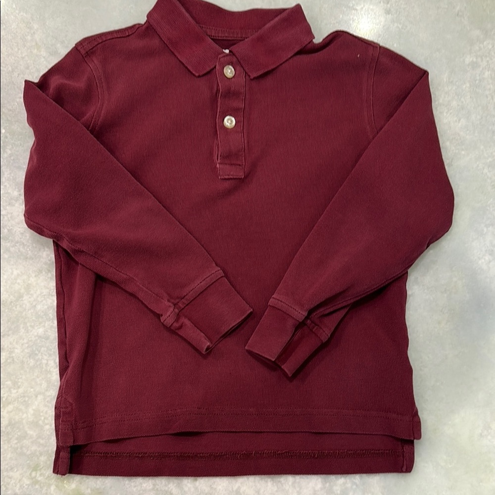 Burgundy Kids Polo Shirt